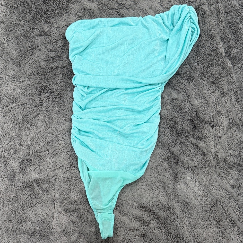 Fashion Nova Turquoise bodysuit